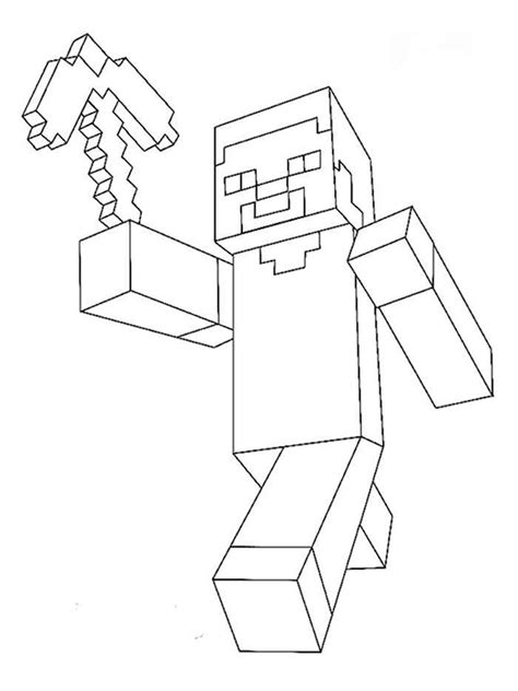 The player was digging a mine and found an underground village. Free Minecraft Steve coloring pages. Download and print ...