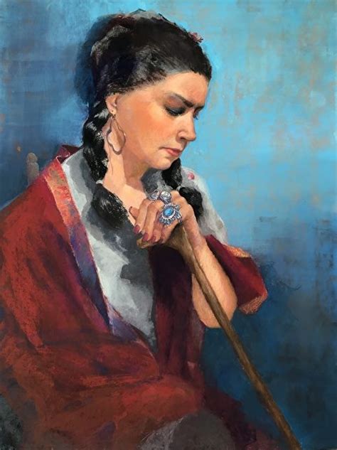 Waiting For Diego By Carolyn Hancock Pastel ~ 24 X 18 Artist Sell