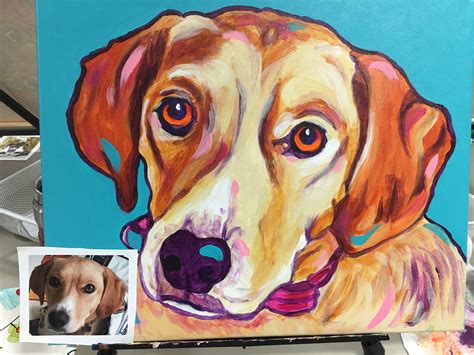Freya My Current Dog Is A Golden Retriever Beagle Mix Paint Your