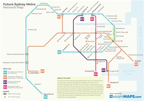 Future Sydney Metro Map By 2056 Rsydney