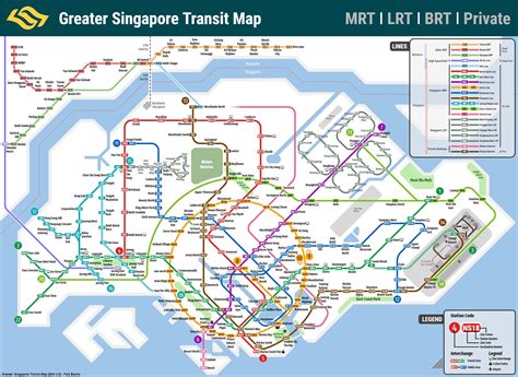 Map Of Singapore Transport Transport Zones And Public Transport Of