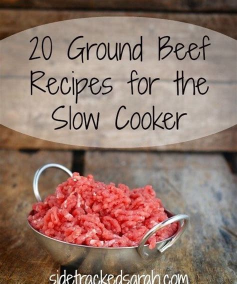 Ground Beef Slow Cooker Recipes Printable Cookbook
