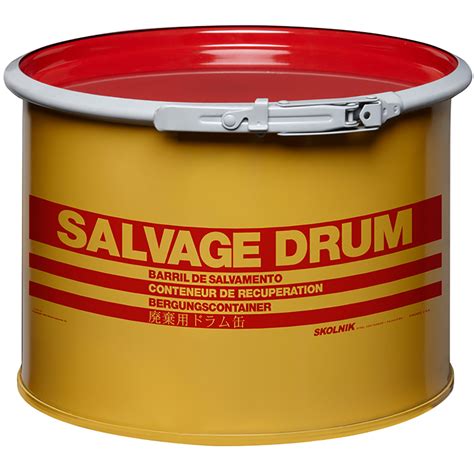 5 Gallon Steel Salvage Drum Cover Wlever Lock Ring Closure
