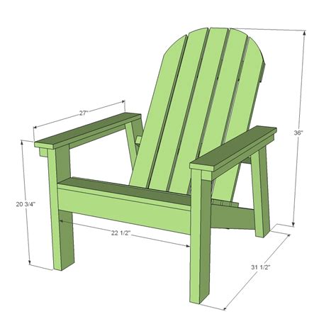 12 Project Free Easy Diy Adirondack Chair Plans Any Wood Plan