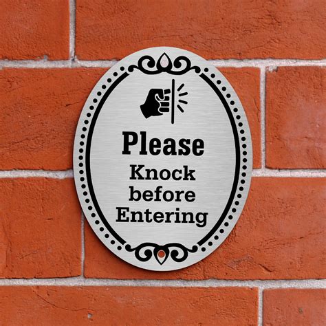 please knock before entering sign printable