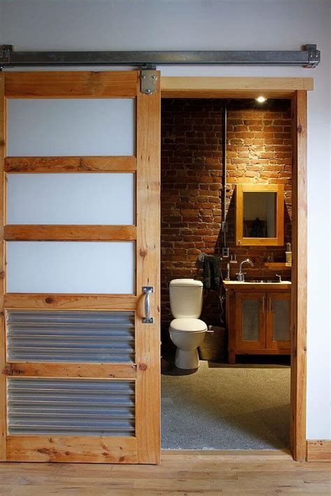 8 Rustic Bathroom Designs With Sliding Barn Doors