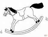 Coloring Rocking Horse Printable Categories sketch template