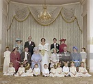 Nicholas Soames wedding group, (Back row) (Bride) Catherine Weatherall ...