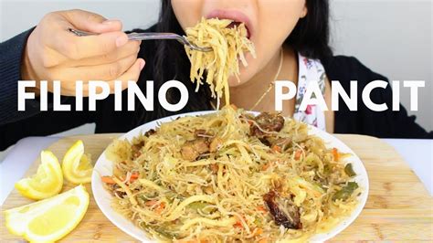 ASMR Filipino Pancit Or NOODLES Eating Sounds And Whispering YouTube