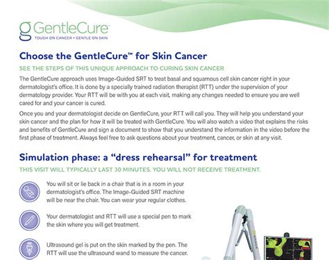 Skin Cancer And Treatment Resources Gentlecure