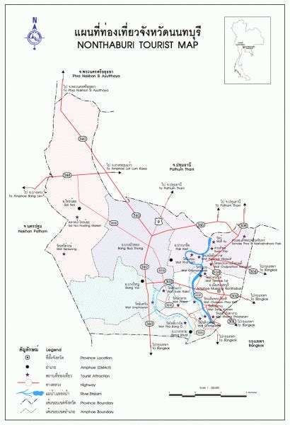 แผนที่นนทบุรี แผนที่เมืองนนทบุรี | EmagTravel