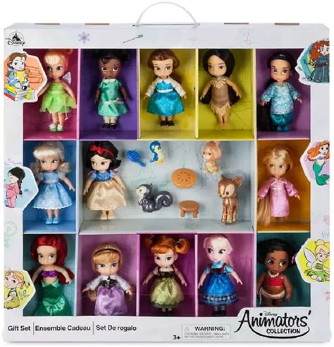 Disney Animators Collection Mini Doll T Set Of 13 Dolls
