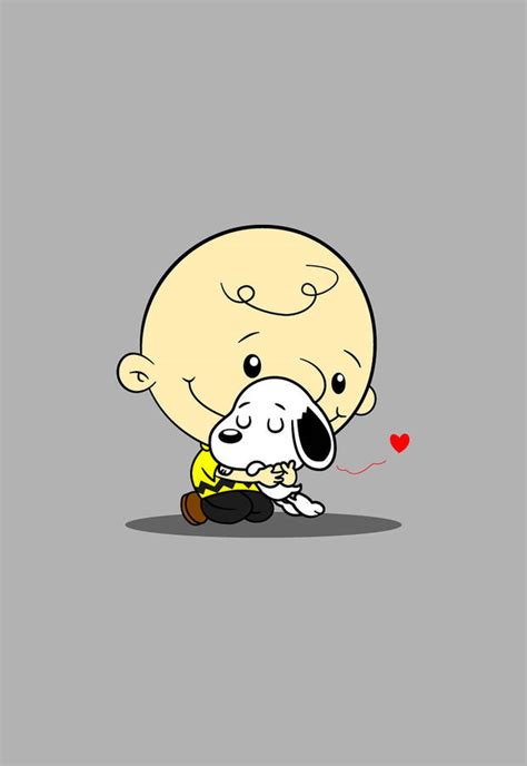 Download Free Charlie Brown Hugging Snoopy Wallpaper