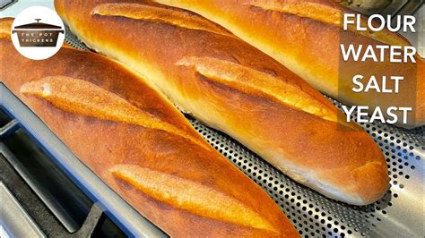 Simple Baguettes Easy Homemade Recipe The Pot Thickens Youtube