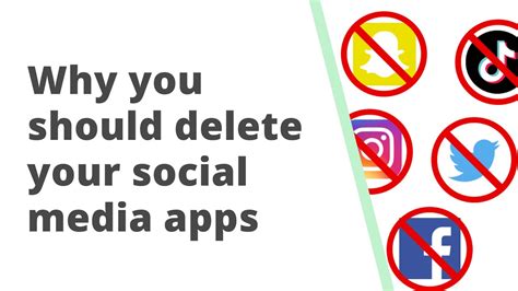 Why You Should Delete Your Social Media Apps Youtube