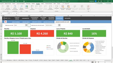 Planilha De Controle Financeiro Completo Em Excel 40 Planilhas Em Excel