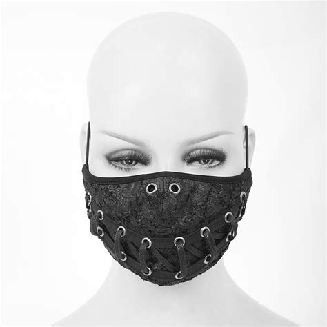 washable reusable gothic fabric mask laced unisex mask with filter cloth mask face mask trivium