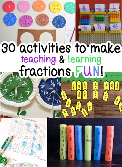 Make Fractions Fun 30 Hands On Activities And Games School Time