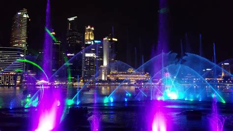 Spectra Laser Light And Water Show Marina Bay Sands Singapore Youtube