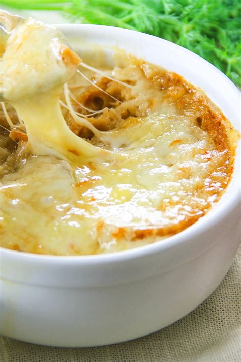 I use a french onion soup recipe of an old ballet friend's mom as a guide, then tweak things a little here and there. Easy French Onion Soup Recipe - Simply Home Cooked