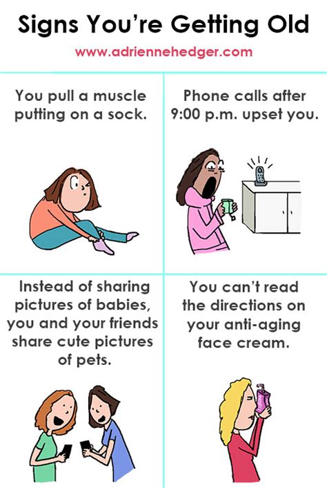 Signs Youre Getting Old Hedger Humor