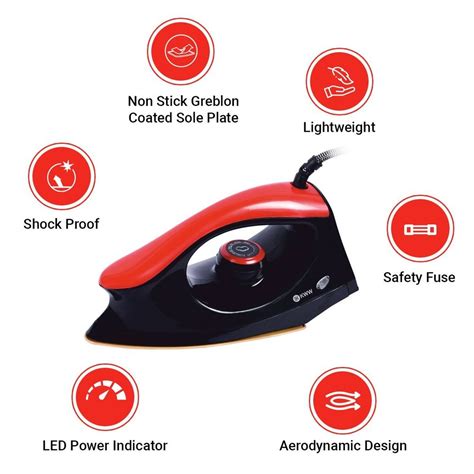 Kww Bria 1000 Watt Electric Dry Iron Non Stick Sole Plate At Rs 675
