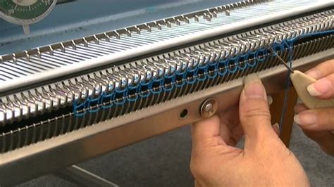 how to use your brother knit knitting machine part iii closed cast on youtube