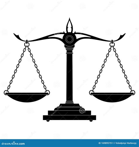 Scales Of Justice Stock Vector Illustration Of Magistrate 169895751
