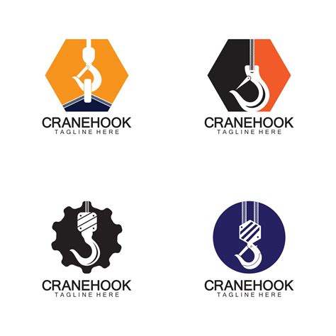 Crane Hook Logo Icon Vector Illustration Design Template 2532945 Vector