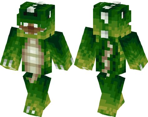 Green Dinosaur Minecraft Skin Minecraft Hub