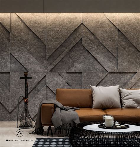 Living Room Design By Amazing Interiors Wall Cladding Interior Wall Panel Design Interior