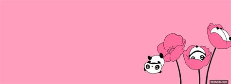 ✨please tag #pixel_kids✨ on instagram: cute pandas flowers simple Photo Facebook Cover