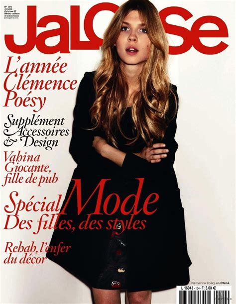 Cover Of Jalouse With Clemence Poesy October 2007 Id2356 Magazines