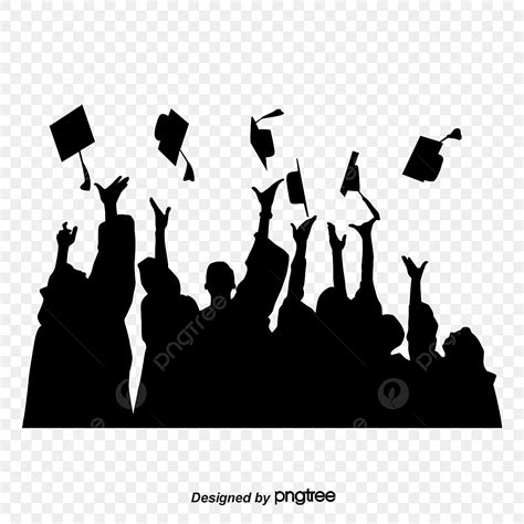 Graduation Silhouette Png Vector Psd And Clipart With Transparent
