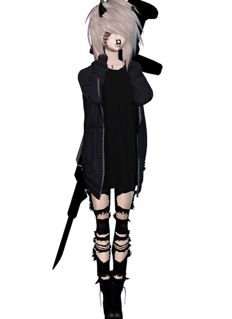 Pin By Moonlight On My Imvu Emo Outfits Anime Art Dark Character