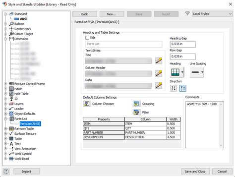 How To Create A Standard Parts List In The Inventor Autodesk Community