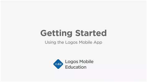 Getting Started Using The Logos Mobile App Faithlife Tv