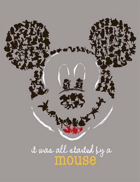 It All Started With A Mouse Walt Disney Disney Freak Disney Art