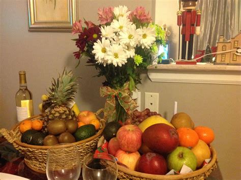 Different Kinds Of Fruits On The Table A Filipino Tradition Welcoming The New Year As A