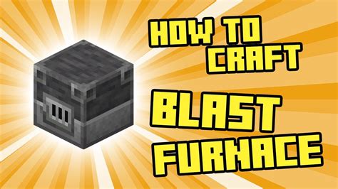 Blast Furnace Craft Recipe Minecraft Tutorial Shorts Youtube