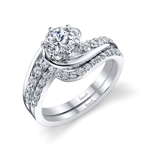 Husars House Of Fine Diamonds 14kt White Gold Swirling Engagement Ring