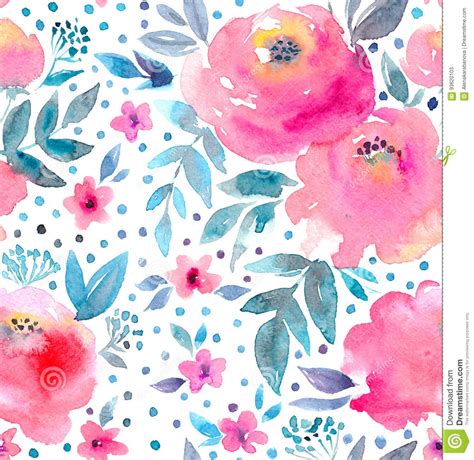 Here you can download free high resolution desktop wallpapers for widescreen, fullscreen, background, high definition, mobile Watercolor Floral Pattern And Seamless Background. Hand ...