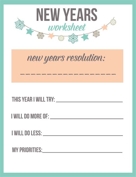 Https://tommynaija.com/worksheet/free Printable New Year S Resolution Worksheet