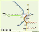 Torino - Mappa della metropolitana