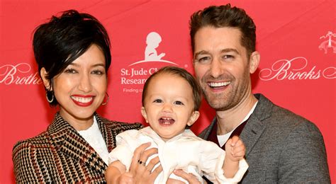 matthew morrison and wife renee bring their son to brooks brothers holiday party amy ryan andy