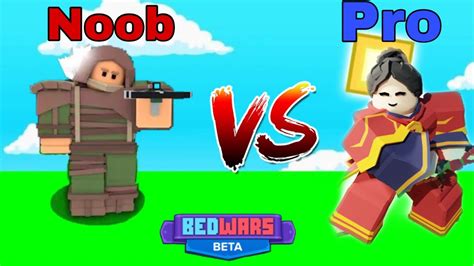 Noob Vs Pro 1v1 Challenge Bedwars Roblox Youtube