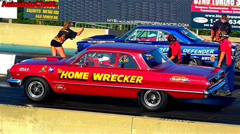 Drag Racing Nostalgia Super Stock Classic American Muscle Cars Youtube