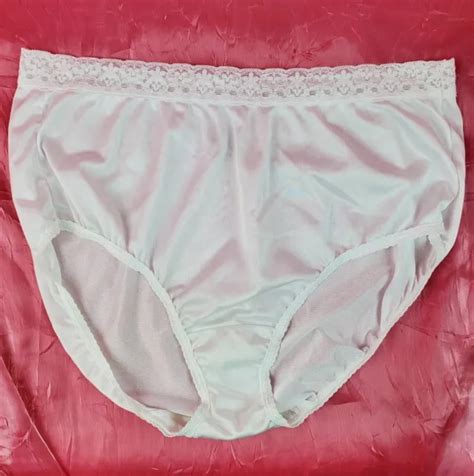 Vintage Nylon Panties Sheer Silky Smooth Satin Wide Gusset Lace 6 17 59 Picclick