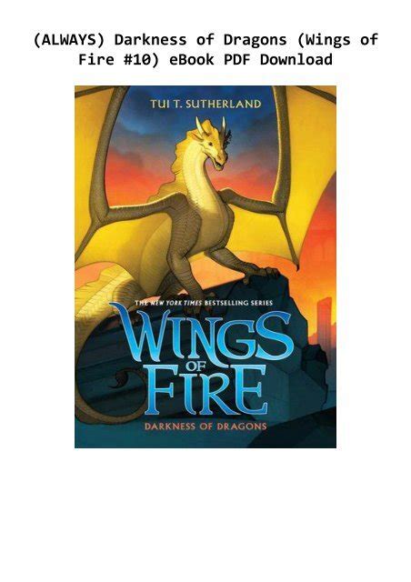 Always Darkness Of Dragons Wings Of Fire 10 Ebook Pdf Download