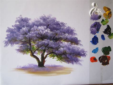 My Painting Process How To Paint A Tree In Acrylics Artist Forum